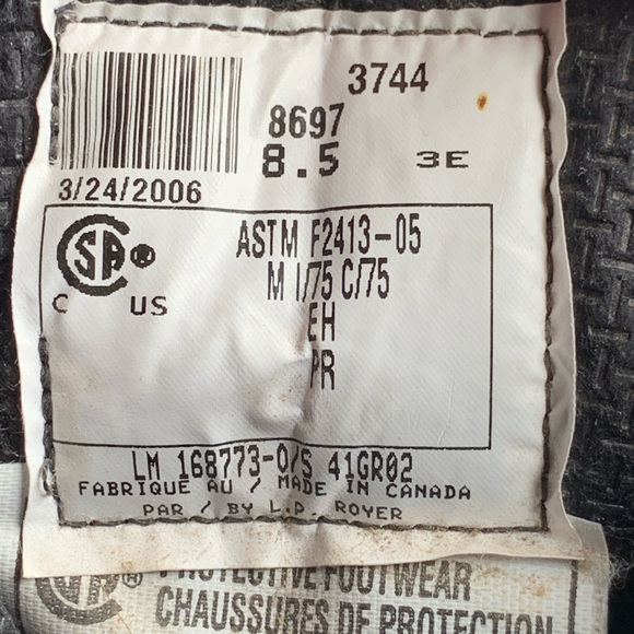 Royer rovak men’s winter lineman’s boots - Picture 4 of 4